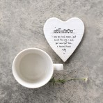 Porcelain Coaster | Wish You Lived Nearer Porcelain Coaster | Wish You Lived Nearer
